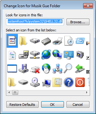 Cara mengganti icon desktop
