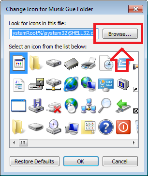 Cara mengganti icon folder