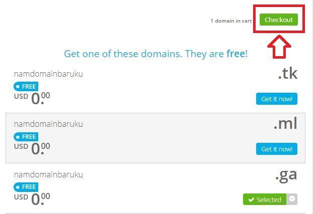 cara daftar domain tld gratis di freenom